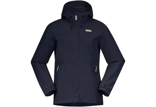 Bergans Nordmarka Leaf Light Wind Jacket Men - Navy Blue - M - Funktionsjacke aus PFAS-freiem Material, leicht und packbar mit verstellbarer Kapuze und geräumigen Fronttaschen für Outdoor-Abenteuer.