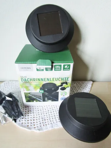 St. Dachrinnenleuchten Solarleuchten Beleuchtung Garten 2