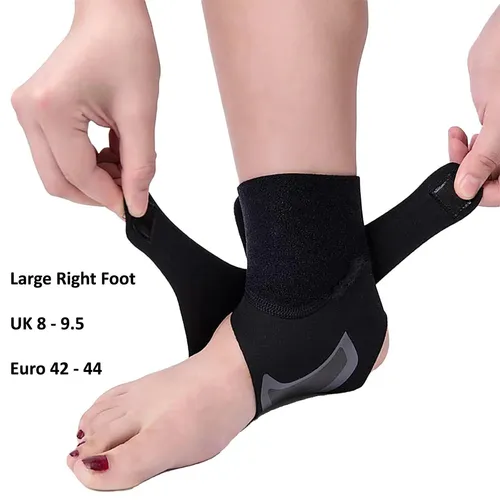 Knöchel Stütze Groß Rechts Fuß UK 8 – 9.5 Riemen für Schmerzen Verstauchungen &