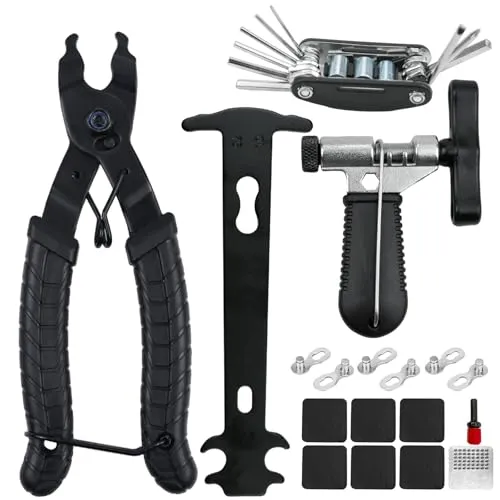 SI SEN Kettennieter Fahrrad, Kettenzange, für 6-12 Fach Fahrradkette Werkzeug, Kettenschloss Zange, Fahrradketten Reparatur Set, für Mountainbike, Rennrad Reparatur Werkzeug