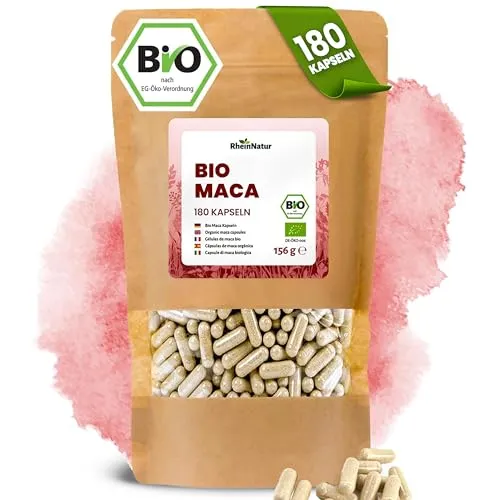 RheinNatur Bio Maca Kapseln 180 Stück