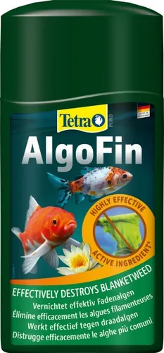 TETRA Pond AlgoFin 1 L - Wasserpflege & Algenmittel zur effektiven Bekämpfung von Algen in Teichen, sorgt für klares Wasser und gesunde Aquarienbewohner.
