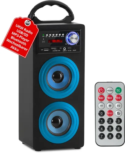 McGrey BS-20 Beachside Bluetooth Lautsprecher Blau in blau von McGrey