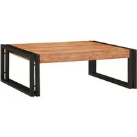 vidaXL Badregal Braun 65 x 50 x 23 cm aus Akazienholz - Modernes Badezimmerregal aus strapazierfähigem Akazienholz und Eisen, ideal für eine stilvolle und praktische Aufbewahrung von Handtüchern und Toilettenartikeln. Einfache Montage und pflegeleicht.