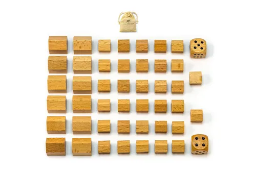 Waldfelsen Spiel ERSATZTEILE Häuser und Hotels aus HOLZ passend für MONOPOLY, Spielmaterial, Verschiedene Sets