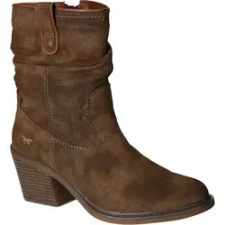 MUSTANG Stiefelette Lederimitat Cowboy Stiefelette - Wanderschuhe mit Warmfutter, ideal für kalte Tage und vielseitig kombinierbar für dein Lieblingsoutfit.