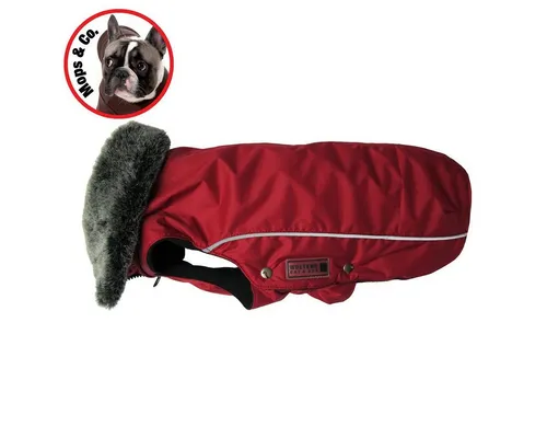 Wolters Hundejacke Winterjacke Amundsen rot 32cm - Stylische Hundejacke für den Winter in Rot, ideal für Hunde mit einem Brustumfang von 48-60 cm. Robustes Material sorgt für Wärme und Schutz bei kaltem Wetter.