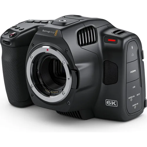 Black Magic Pocket Cinema Camera 6K Pro Camcorder - Schwarz - Professioneller Camcorder mit Ultra HD Videoauflösung für beeindruckende Filmprojekte, ideal für kreative Filmemacher.