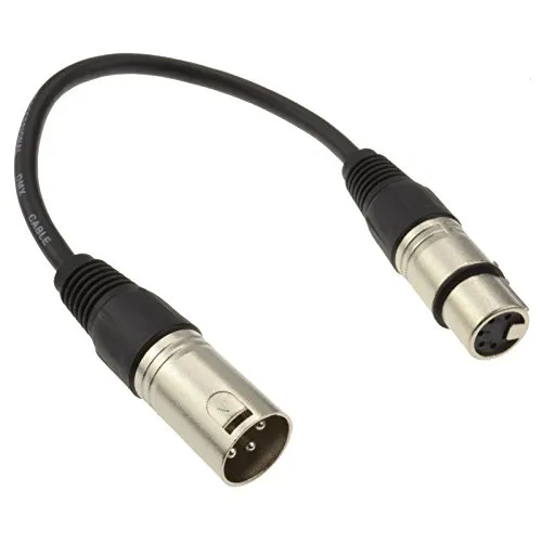 Pulse 3 Polig XLR Stecker Zum 5 Polig DMX Weiblich Buchse Adapter Kabel 20 cm