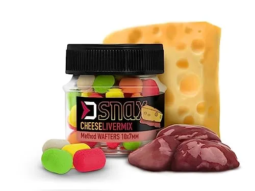 20g 10x7mm SNAX Wafter Multicolor Pop Up Mini Boilie Käse Leber