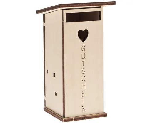 matches21 HOME & HOBBY Toilettenhaus Gutscheine Steckbausatz Holzbaukasten
