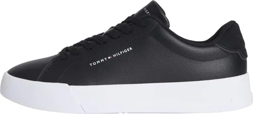 Tommy Hilfiger TH COURT LTH DETAIL ESS Sneaker in schwarz von Tommy Hilfiger