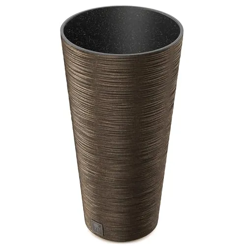 Pflanzsäule aus Kunststoff H 57,5 cm - wetterfest und pflegeleicht - elegantes Pflanzgefäß für den Außenbereich - Diese Pflanzsäule aus robustem Kunststoff bringt eine stilvolle Note in Ihren Garten. Der herausnehmbare Innentopf erleichtert das Bepflanzen und sorgt für eine einfache Pflege. Ideal für kreative Gartenideen!