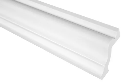 Hexim Stuckleiste P834, 2 Meter - Moderne Deckenleiste aus PU Hartschaum - Deckenleisten aus hochwertigem Polyurethan, feuchtigkeitsbeständig und einfach zu montieren. Ideal für einen eleganten Übergang zwischen Wand und Decke in jedem Raum.