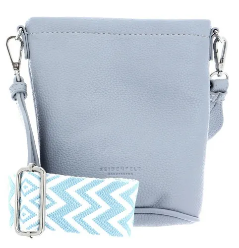 Seidenfelt Manufaktur Umhängetasche Persby - Elegante Umhängetasche von SEIDENFELT MANUFAKTUR in Soft Blue. Mit abnehmbaren, verstellbaren Schulterriemen und geräumigem Hauptfach ist sie der perfekte Begleiter für jeden Anlass.