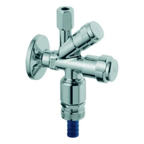 F.Grohe WAS Kombi-Eckventil 1/2 Zoll mit Rohrbelüfter 41082000 - Ventile, hochwertiges chromfarbenes Eckventil mit integriertem Rohrbelüfter für optimale Wasserführung und Hygiene.