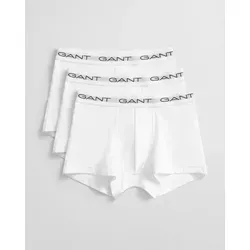 GANT Herren Trunk 3-Pack Boxershorts in Weiß, Größe M EU von GANT