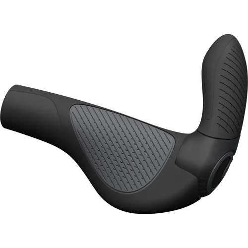 Ergon GP3 Evo Fahrradgriffe Gr S grau - Ergonomische Fahrradgriffe mit verstellbaren Griffhörnern für optimalen Komfort - ideal für Mountainbike und Bike to Work.