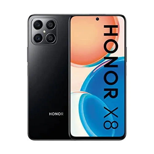 Honor X8 Smartphone - 6 + 128 GB, 64 MP Kamera - Simlockfreies Handy mit 6,7 Zoll LCD-Display bei 90 Hz, leistungsstarkem 4000 mAh Akku und Schnellladung für ununterbrochenes Vergnügen.