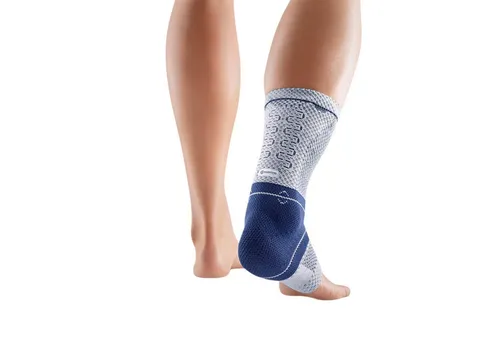 Achillotrain Größe 3 titan Bandage - Fußbandagen & Schlingen, bietet Entlastung für die Achillessehne mit atmungsaktivem, passgenauem Train-Gestrick und inklusive Therapie-App für individuelles Bewegungstraining.