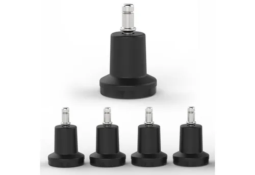 Versee Stuhlrolle Bürostuhlgleiter Bodengleiter Gleiter schwarz Bolzen 11x22mm + 5 Filze, (Set, 1-St)