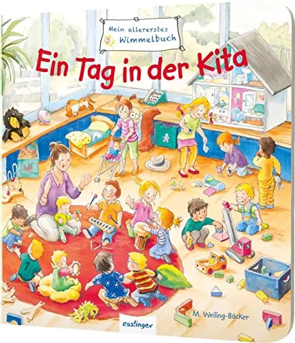 Mein allererstes Wimmelbuch: Ein Tag in der Kita: Für unterwegs und gegen Langeweile für kleine Wimmelbuch-Fans ab 2 Jahren