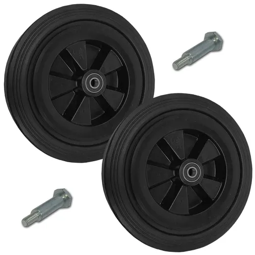 Rasenmäherrad Rad Ø250mm für Handrasenmäher K250LL*M8 Rasenmäher Rad  2 Stck.