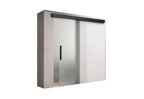 doporro Glasschiebetür Schwarz mit Softclose-Automatik - Schiebetüren aus 8mm ESG-Sicherheitsglas, ideal für kleine Räume, mit Soft-close Mechanismus für sanftes Schließen und optimalem Lichtdurchlass.