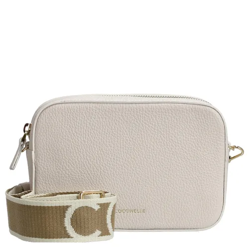 Damen Handtasche COCCINELLE - Elegante weiße Designerhandtasche - Handtaschen, hochwertige 100% Leder, stilvolles Design für jeden Anlass, perfekt für modebewusste Frauen.