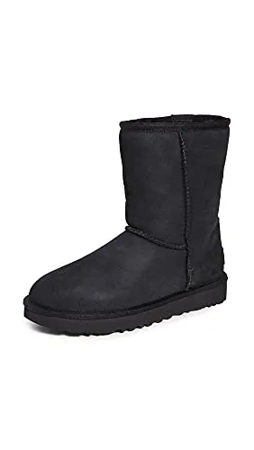 UGG CLASSIC SHORT II Stiefel 2025 black - 37 - Wanderschuhe mit wasser- und fleckenabweisendem Design, aus weichem Lammfell und strapazierfähigem Veloursleder, ideal für Komfort und Stil im Alltag.
