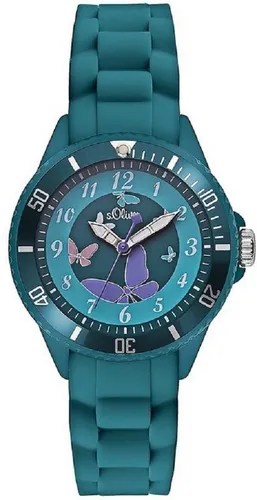 s.Oliver Quarzuhr Armbanduhr in grün von s.Oliver