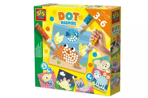 SES Markery w kropki karty aktywności 14602 46023 SES Creative 8710341146023