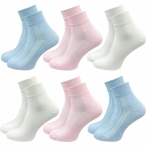 GAWILO Damen Wellnesssocken (6 Paar) | Komfortabel ohne Gummibund