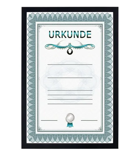 IDEAL TREND Bilderrahmen Holz Dokument Bilderrahmen Urkunde Diplom Foto Rahmen Plexi S111 Poste