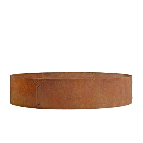 ESTEXO Pflanzring Edelrost Hochbeet 120 cm - Hochbeet Pflanzgefäß aus Corten Stahl, ideal für Blumen und Kräuter; langlebig und witterungsbeständig mit edler Rost-Optik.