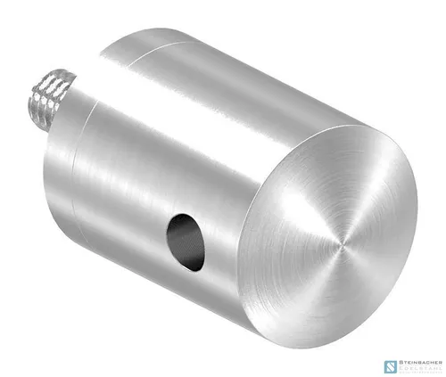 Edelstahl Seilhalter für 4mm Seil, Anschluss: gerade, V2A | STEINBACHER©