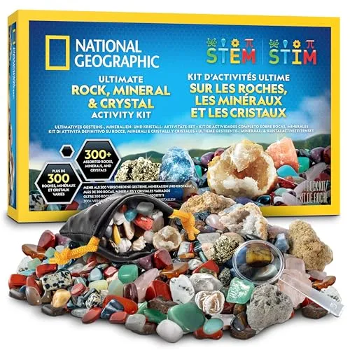 NATIONAL Geographic Steinesammlung für Kinder – 300 Edelsteine, Mineralien & Kristalle