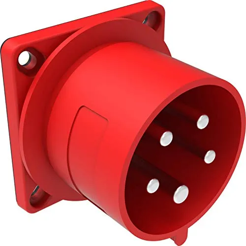 AW-Tools Wandstecker Wandgerätestecker CEE 32A 380/415V 5-polig 6h IP44 gerade