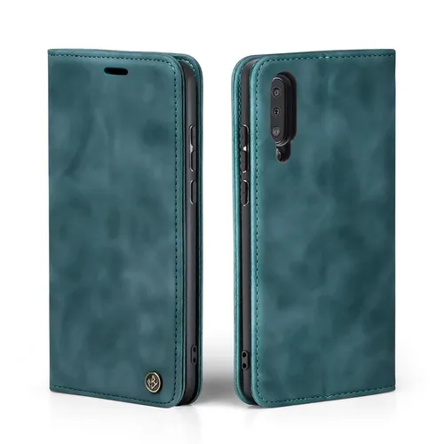 Handy Hülle für Samsung Galaxy A50 Handyhülle Klapp Magnet Cover Case Petrol