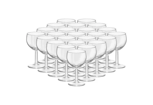 van Well Weinglas Ballon Profi 0,1 l – 24er Set - 24-tlg. Set von Van Well mit bauchigen Profi Weingläsern (0,1 l), ideal für Gastronomie und stilvollen Genuss. Spülmaschinenfest und mit exakter Eichmarkierung für präzises Ausschankvolumen. Hochwertiges Glas für besten Komfort.