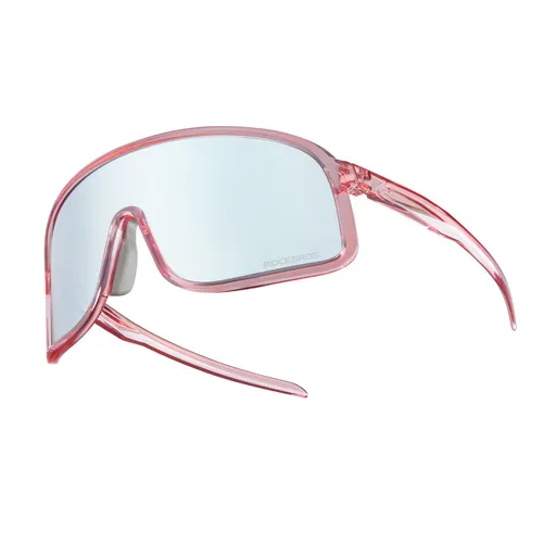 ROCKBROS Fahrradbrille Photochrome (Hellrosa) – Winddichte Sport Sonnenbrille - Die ROCKBROS Fahrradbrille in Hellrosa bietet optimalen UV-Schutz und ist mit fortschrittlichen polarisierten Linsen ausgestattet. Ideal für Radfahrer, um bei allen Bedingungen klar zu sehen und stilvoll unterwegs zu sein.