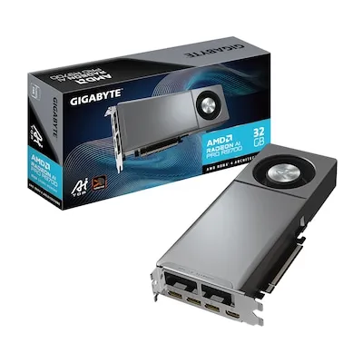 Gigabyte Radeon AI PRO R9700 32GB - Hochleistungs-Grafikkarte - Leistungsstarke Grafikkarte mit 32GB VRAM für beeindruckende Gaming- und Grafikleistung. Ideal für kreative Profis und Gamer, die auf höchste Qualität setzen.