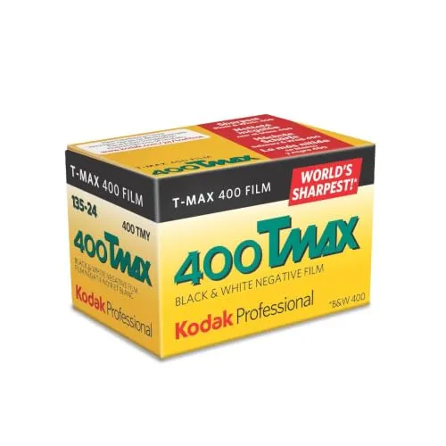 Kodak 400 TMAX Professionelle Schwarz-Weiß-Film, ISO 400, 36 mm, 24 Aufnahmen