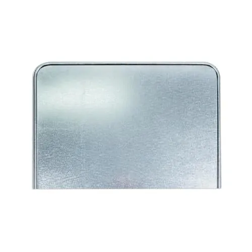 AGROHIT Verzinktes Ascheblech Bodenblech Schmutzblech Kaminplatte Ofenblech (32 x 48,5 cm) mit Rostschutzbeschichtung