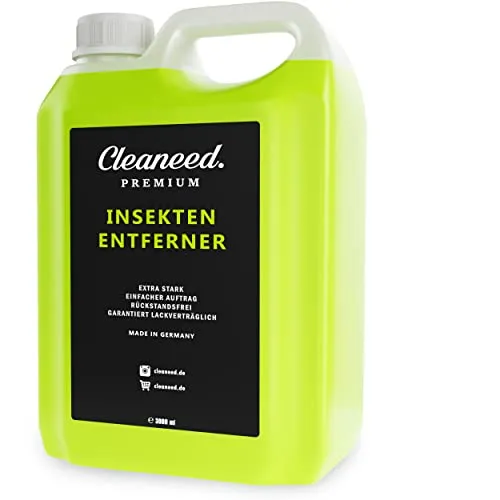 Cleaneed Premium Insektenentferner 3L zum Nachfüllen – Made in Germany – Extra stark, Rückstandsfrei, Garantiert Lackverträglich, Einfacher Auftrag