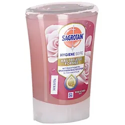Sagrotan No-touch Nachfüller Rose & Shea Duft - Arzneimittel für sanfte Reinigung und Pflege, bietet antibakteriellen Schutz mit feuchtigkeitsspendender Formel für ein angenehmes Hautgefühl.