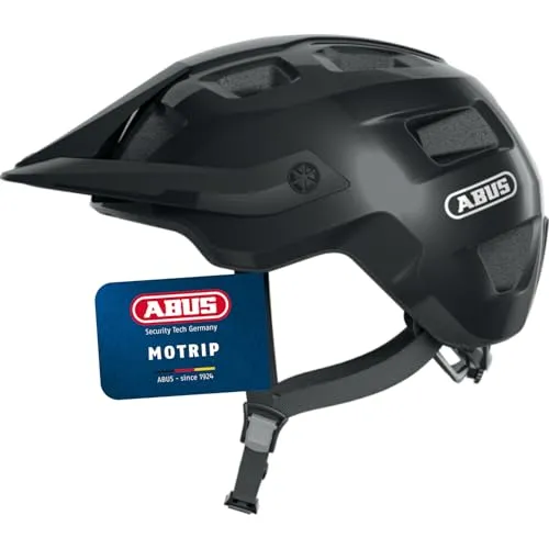 ABUS MTB Fahrradhelm für Mountainbiker - Schwarz glänzend L (2. Wahl) - Fahrradhelme, robuster Schutz für Mountainbiker mit optimaler Passform und Belüftung.
