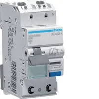 Hager ADS906D FI-LS 1P+N 6kA B-6A 30mA A QC&QB - Kabelbox mit Fehlerstrom-Leitungsschutzschalter, 1P+N, ideal für sichere Elektroinstallationen. Ausgestattet mit QuickConnect-Klemme für einfache Montage und Fehlerstromanzeige.