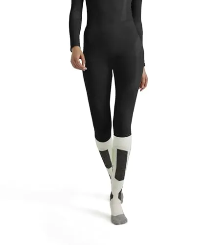 Falke Damen Tights Wool-tech black L - Sportunterwäsche für Damen, ideal für kalte Temperaturen mit hochisolierender Merinowollmischung und geruchshemmenden Eigenschaften für optimalen Tragekomfort und Bewegungsfreiheit.