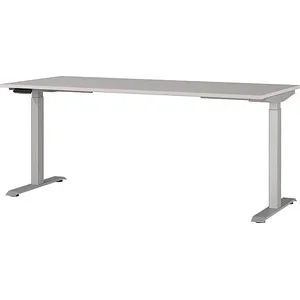 Germania Schreibtisch Jet, elektrisch höhenverstellbar, kaschmir - Kinderschreibtisch mit elektrischem Antrieb und Memory-Schalter für individuelle Höhenanpassung, ideal für ergonomisches Arbeiten und Lernen.